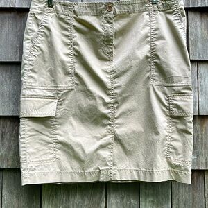 Eileen Fisher Khaki Cargo Skirt Size XL